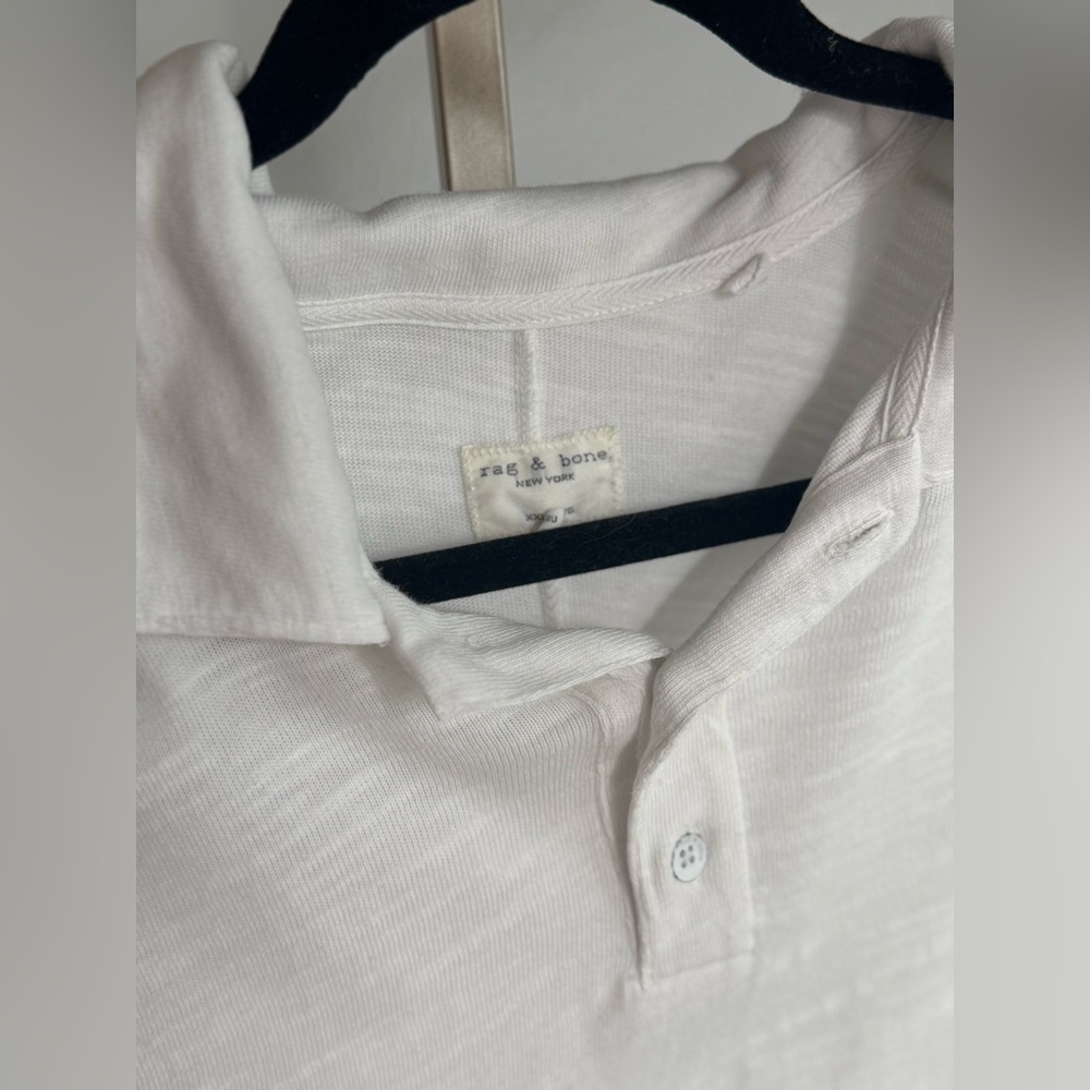 Rag & Bone‎ Men’s XXL White Polo Shirt - Picture 2 of 4